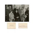 Nicolae Titulescu, Lucian Blaga, Filip Lahovary, fotografie de epocă + două cărți de vizită