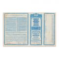 Kingdom of Roumania Monopolies Institute, acțiune în valoare de 100 dolari, 1929