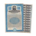 Kingdom of Roumania Monopolies Institute, acțiune în valoare de 100 dolari, 1929