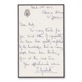Regina Elisabeta a II-a a Marii Britanii, scrisoare adresată Principelui Andrei al Iugoslaviei, 2 martie 1952