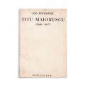 Două volume, Ion Petrovici, Titu Maiorescu +  Fulgurații filosofice și literare, cu dedicație pentru D. D. Roșca