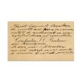 Constantin I. C. Brătianu, carte de vizită cu însemnare