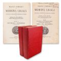 Dr. Mina Minovici, Tratat complet de medicină legală, 1928-1931, două volume, cu dedicație
