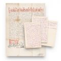 Hrisovul de scutire de dări acordat de Matei Ghica boierului Constantin Cantacuzino Măgureanu, Iași, 1754 și nota tergală