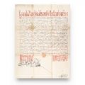 Hrisovul de scutire de dări acordat de Matei Ghica boierului Constantin Cantacuzino Măgureanu, Iași, 1754 și nota tergală