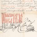 Hrisovul de scutire de dări acordat de Matei Ghica boierului Constantin Cantacuzino Măgureanu, Iași, 1754 și nota tergală