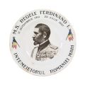 Ferdinand I, Întemeietorul României Mari, farfurie de supă din porțelan
