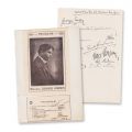 Program de concert cu semnăturile olografe ale lui George Enescu, 11 noiembrie 1931