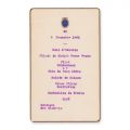 Meniu cu semnăturile lui Victor Eftimiu, Tudor Mușatescu, Sergiu Dan, Șerban Cioculescu, 6 noiembrie 1935