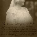 Regina Elisabeta a României, fotografie de epocă, cu dedicație olografă, octombrie 1906