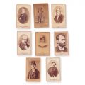 Personalități politice și culturale, 8 fotografii tip carte-de-visite, atelier Frații Șaraga