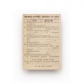 Paul Niculescu-Mizil, carnet de membru P.M.R. + fișa de control a carnetului de partid, 1954