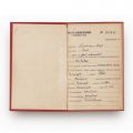 Paul Niculescu-Mizil, carnet de membru P.M.R. + fișa de control a carnetului de partid, 1954