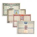 Colecție de 12 calendare din perioada 1960 - 1969