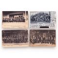 Orchestre de muzică, 4 fotografii tip carte poștală
