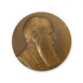 Omagiu lui Alexandru Tzigara-Samurcaș, medalie din bronz, gravor G. Stănescu, 1939