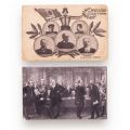 Conferința de Pace de la București, 4 cărți poștale fotografice și ilustrate, 1913