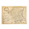 Walachia, Servia, Bvlgaria, Romania, hartă de Gerardus Mercator, Amsterdam, 1606