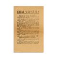 Două pliante electorale, Lista Nr. 1 cu semnul „Soarele”, 1946