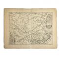 Dacia, Moesia, Tracia și Macedonia, gravură în cupru, hartă editată și publicată de Gerard Mercator, cca. 1695