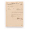 G. M. Cantacuzino, contract + scrisoare pentru Oficiul Național al Turismului, 1938