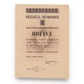 „Insigna de război a cercetașilor”, brevet acordat lui Bărbulescu Ștefan, 1938