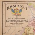 Harta României pe județe, cu noua organizare, gen. Constantin Teodorescu