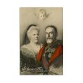 Regele Carol I și regina Elisabeta, carte poștală ilustrată, 1906