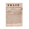 Publicația „Foaie pentru Minte, Inimă și Literatură”, 68 numere colligate în două tomuri, 1840-1864   