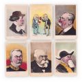 Portrete caricaturale, 20 cărți poștale ilustrate, ilustrator Nicolae Petrescu-Găină