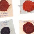 Colecție de 50 amprente sigilare în ceară ale unor familii nobiliare maramureșene, 1799-1870