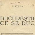 Henri Stahl, Bucureștii ce se duc, 1935, cu semnătura olografă