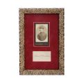 Generalul N. C. Constantinescu, carte de vizită + fotografie format carte-de-visite