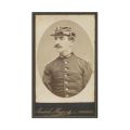 Generalul N. C. Constantinescu, carte de vizită + fotografie format carte-de-visite