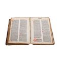 Incunabul - Biblia sacra (latină). [Veneția], 1483 - cu însemnări ce atestă circulația în Transilvania