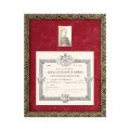 Căpitan Gh. Magherescu, fotografie de epocă + certificat de absolvire, 1937