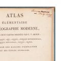 Atlas élémentaire de géographie moderne, 1838