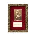 Generalul Nicolae Scarlat Stoenescu, fotografie tip carte poștală  și cartea de vizită cu însemnare olografă, 1875-1941