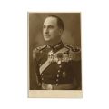 Generalul Nicolae Scarlat Stoenescu, fotografie tip carte poștală  și cartea de vizită cu însemnare olografă, 1875-1941