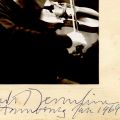 Yehudi Menuhin în timpul unui concert, fotografie cu semnătură olografă, 1969