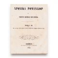 Gheorghe Șincai, Hronica românilor și a mai multor neamuri, 1853-1854, 3 volume, prima ediție 