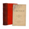 Titu Maiorescu, Critice, 1874, cu ex-librisul gen. Christian Tell
