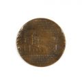 Jockey Club Român, 50 de ani de activitate, medalie din bronz, 1925, gravor C. Kristescu