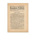 Publicația „România Politică”, Anul I, Nr. 1, 8 iunie 1930