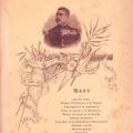 Regimentul Mihai Viteazu nr. 6, meniul banchetului din 11 aprilie 1898