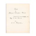 D. D. Roșca, curs de Istoria Filosofiei Elene, caiet-manuscris, 1936-1937