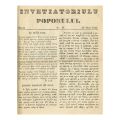 Publicația „Invetiatoriul Poporului”, Nr. 1 - Nr. 21, 1848