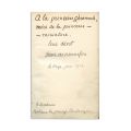 Jean de Bonnedon, Verba et Voces, exemplar bibliofil cu dedicație către Maruca Cantacuzino