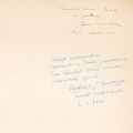 Ilarie Voronca, Colomba, 1927, exemplar numerotat cu dedicație pentru jurnalistul Miron Grindea