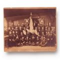 Societatea Junimea Comercială din Galați, fotografie de mari dimensiuni, atelier Emil Carrez cca. 1900